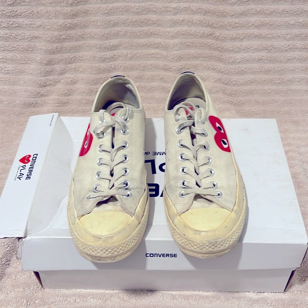Off-White Converse Edition Half Heart Chuck 70 Low Sneakers / Size 9 US